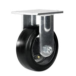2" Wide Rubber Tread Cast Iron Caster