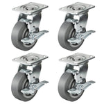 2" Wide Heavy-duty Rubber Caster