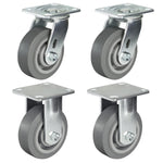 2" Wide Heavy-duty Rubber Caster