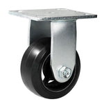 2" Wide Rubber Tread Cast Iron Caster