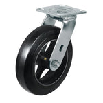 2" Wide Rubber Tread Cast Iron Caster
