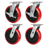 2" Wide Long Lasting Polyurethane Caster