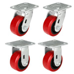 2" Wide Long Lasting Polyurethane Caster