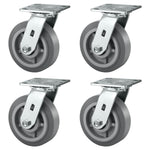 2" Wide Heavy-duty Rubber Caster