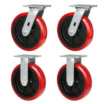 2" Wide Long Lasting Polyurethane Caster