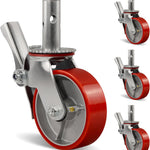 2" Wide Polyurethane on Steel Scaffolding Casters