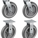 2" Wide Thermoplastic Rubber Caster (Crown Tread)