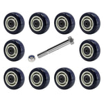 2" Wide Polyurethane on Polypropylene Wheels