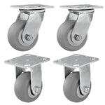 2" Wide Thermoplastic Rubber Caster (Crown Tread)