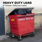6"x2" Heavy Duty Plastic Wheels