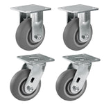 2" Wide Thermoplastic Rubber Caster (Crown Tread)