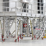 2" Wide Polyurethane on Steel Scaffolding Casters