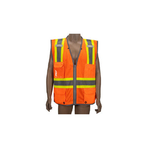 Surveyor, Class II Orange Vest, Mesh Front/Back