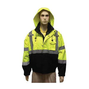 BOMER JACKET LIME GREEN, CLASS III, SIZE:S-5XL