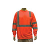 T-SHIRT LONG SLEEVES CLASS III, ORANGE 100% polyester, 130g/m2 birdeyes, Reflective tapes: SIZE:M-4XL