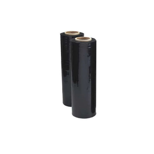 Stretch Wrap - Cast, 80 Gauge, 18" x 1500, Black - 4 Rolls