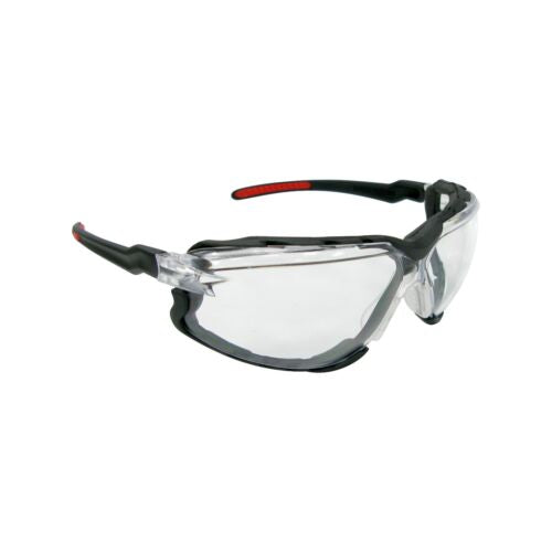 Falcon Safety Glasses - Foam Lined Gasket, Clear Lens