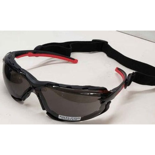 Falcon Safety Glasses - Foam Lined Gasket, Grey Lens