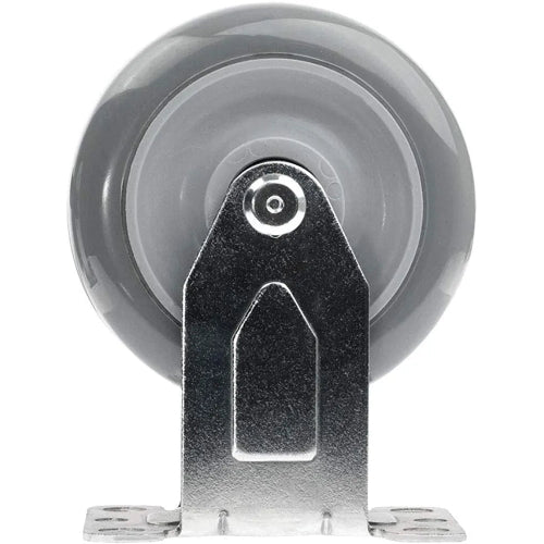 4-inch Gray Polyurethane Wheel Top Plate Caster - 1320 lbs Total Capacity (Pack of 4 Rigid)