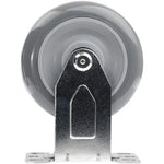 4-inch Gray Polyurethane Wheel Top Plate Caster - 1320 lbs Total Capacity (Pack of 4 Rigid)