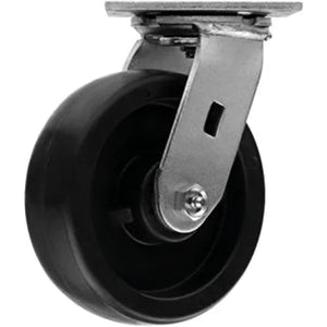 Maximize Mobility and Durability with our 6" Heavy Duty Plate Casters - 4 Pack with 3200 lbs Total Capacity and Extra Wide Top Plate