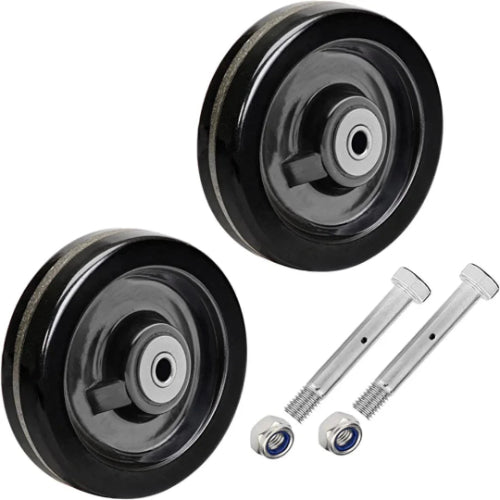 Heavy-Duty 5"x2" Phenolic Casters with Rolling Bearing and Steel Bushing - 2000 lbs Total Capacity (Pack of 2)