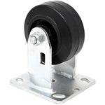 Heavy-Duty 4" Plate Casters - 4 Pack, 1800 lbs Capacity - Swivel and Rigid