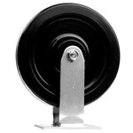 8" 4 Pack Plate Caster, Heavy Duty Phenolic Wheel w/Top Plate Caster Extra Width 2 inches 6000 lbs Total Capacity (8 inches Pack of 4, 2 Swivel & 2 Rigid)