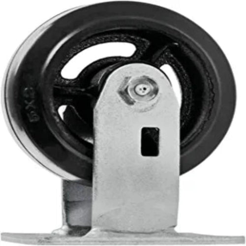 8" 4-Pack Plate Casters - Medium Heavy Duty Rubber Mold on Steel Wheel Caster with Top Plate, 2-inch Extra Width, 2600 lbs Total Capacity (2 Swivel & 2 Rigid) - Pack of 4, Generalized Store