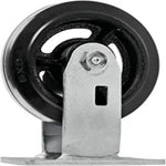 8" 4-Pack Plate Casters - Medium Heavy Duty Rubber Mold on Steel Wheel Caster with Top Plate, 2-inch Extra Width, 2600 lbs Total Capacity (2 Swivel & 2 Rigid) - Pack of 4, Generalized Store