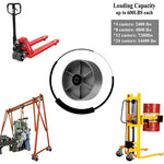 6"x2" Heavy Duty Steel Wheel with Rolling Bearing & Steel Bushing Up to Loading Capacity 1200LBS Each (2pack)