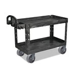 Heavy Duty Plate Casters - 6" 4-Pack with 4800 lbs Total Capacity, Steel Cast Iron Wheels, Extra Wide Top Plate and 4 Swivel Silver Casters
