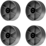 6 Inch 4-Pack Heavy Duty Steel Cast Iron Caster Wheels with Rolling Bearings - 4800 lbs Total Capacity