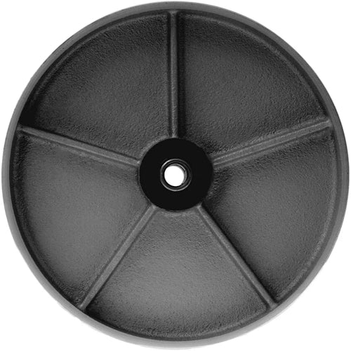 8" 2 Pack Heavy Duty Steel Cast Iron Caster Wheels - 2600 lbs Total Capacity with 2" Width and Rolling Bearings