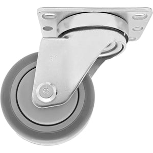 3 inch Polyurethane Caster Centre Bearing Top Plate up to 330Lbs Each Capacity [Pack of 2]