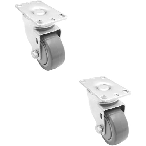 3 inch Polyurethane Caster Centre Bearing Top Plate up to 330Lbs Each Capacity [Pack of 2]