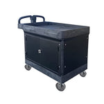 Heavy Duty Caster Steel Cast Iron Wheel, Tool Box and Workbench Rigid Caster 1000 LB Capacity (5 inch, 1 Rigid)