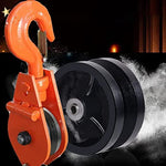 6"x2" Cast Iron V Groove Caster Wheel with Straight Roller Bearing Capacity 4000 lbs (4 Black Wheels)