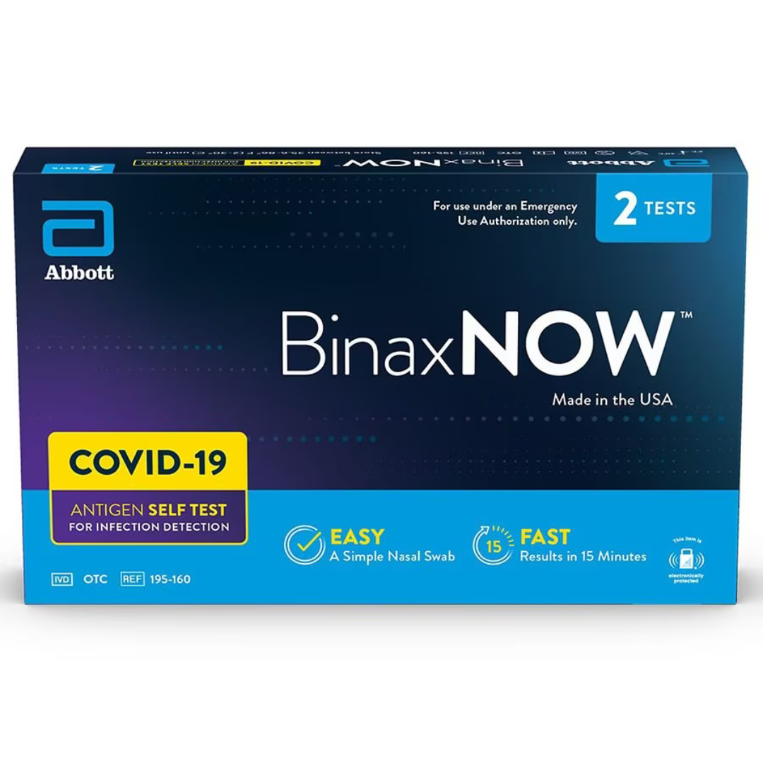 Abbott BinaxNOW™ COVID-19 Antigen Self Test - 2 Tests Per Kit