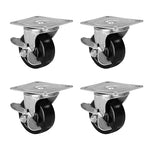 3"x 1-1/4" Wide Hard Rubber Caster,