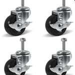 2"×3/4" Hard Rubber Caster