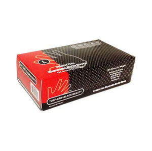 Black Industrial Grade Nitrile Gloves, 4mil - Powder Free - S-XL - Case of 1000