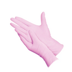 Violet and Pink Medical Grade Nitrile Gloves, 4mil, Powder Free - S-XL - Case of 1000