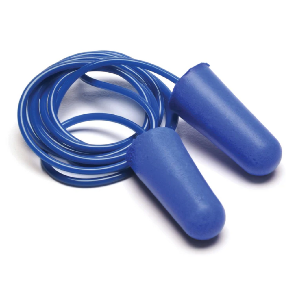 Metal Detectable Ear Plugs - Corded, 32dB, Soft Foam