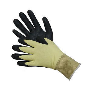 Kevlar Shell Gloves with Black NBR Palm Coating, Cut/Fire Resistant, EN4244, Sizes S-XL