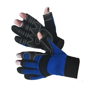 Mechanic Gloves, Synthetic, Spandex Back, Velcro Closure, Sizes S-XL