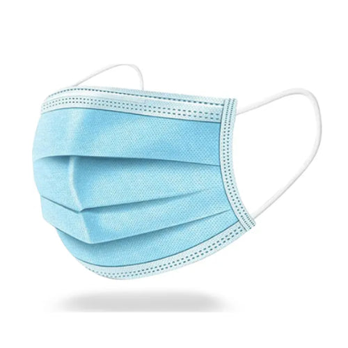 Kids Blue 3Ply Disposable Face Masks - (Case of 2,000)