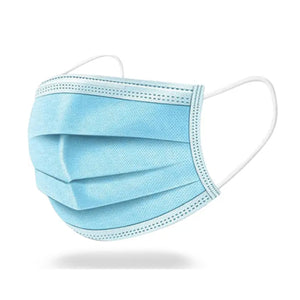 Kids Blue 3Ply Disposable Face Masks - (Case of 2,000)