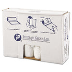Inteplast Group High-Density Commercial Can Liners Value Pack, 45 gal, 11 microns, 40" x 46", Clear, 25 Bags/Roll, 10 Rolls/Carton