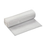 Inteplast Group High-Density Interleaved Commercial Can Liners, 33 gal, 13 microns, 33" x 40", Clear, 25 Bags/Roll, 20 Rolls/Carton
